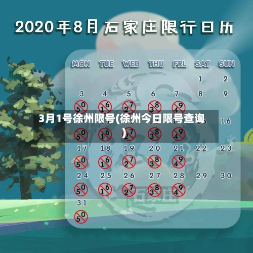 3月1号徐州限号(徐州今日限号查询)