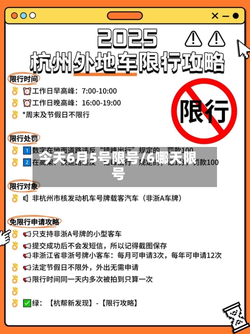 今天6月5号限号/6哪天限号-第2张图片