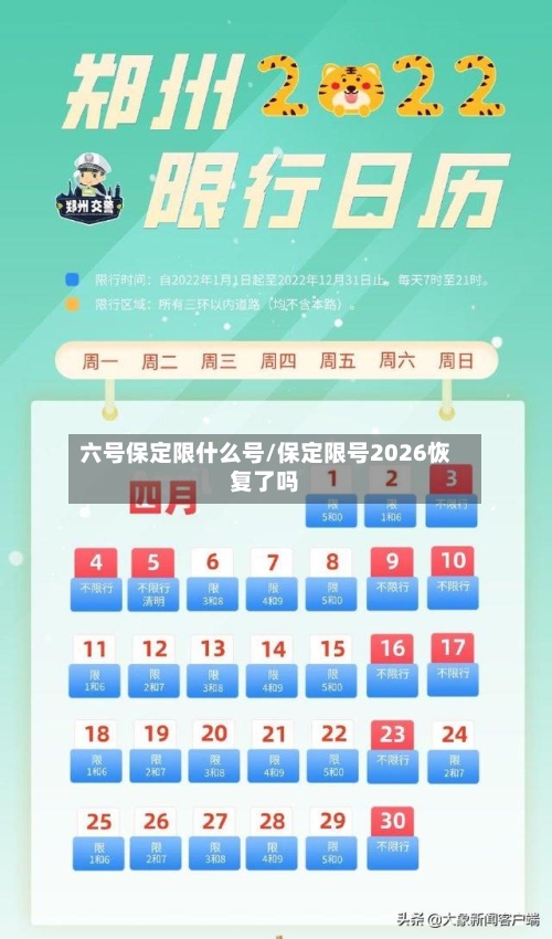 六号保定限什么号/保定限号2026恢复了吗-第2张图片
