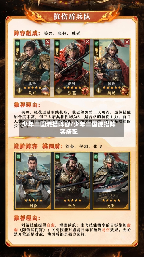 少年三国混搭阵容/少年三国混搭阵容搭配