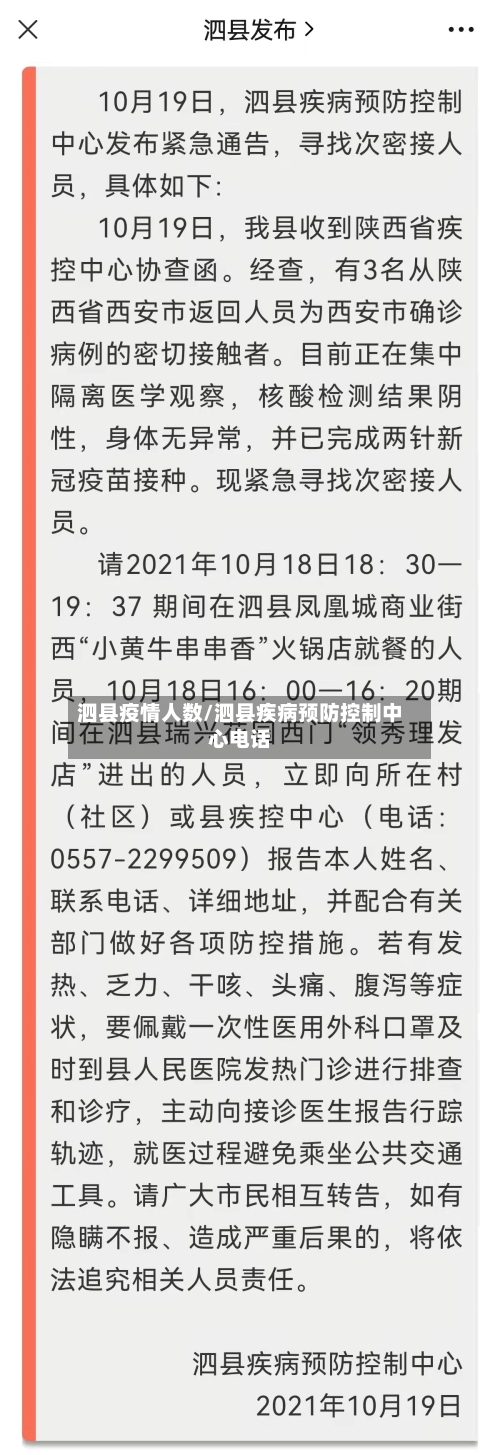 泗县疫情人数/泗县疾病预防控制中心电话-第2张图片