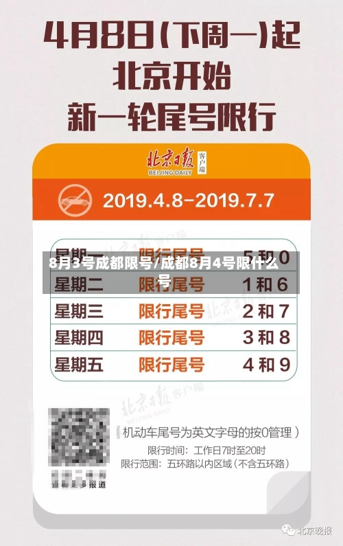8月3号成都限号/成都8月4号限什么号-第2张图片