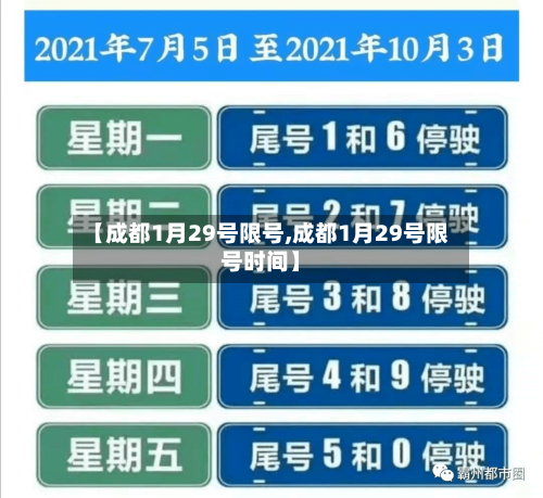【成都1月29号限号,成都1月29号限号时间】-第2张图片