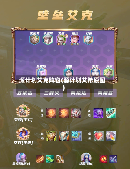 源计划艾克阵容(源计划艾希原图)-第3张图片
