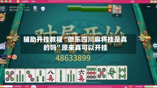 辅助开挂教程“微乐四川麻将挂是真的吗”原来真可以开挂