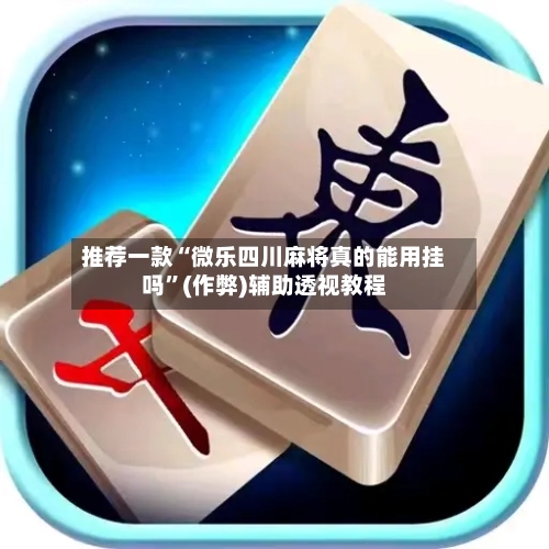 推荐一款“微乐四川麻将真的能用挂吗”(作弊)辅助透视教程-第2张图片