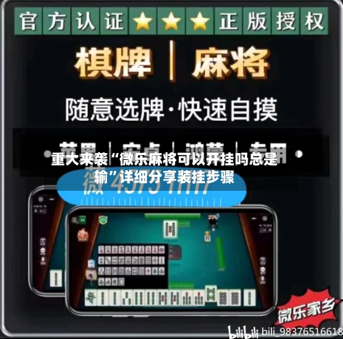 重大来袭“微乐麻将可以开挂吗总是输”详细分享装挂步骤-第3张图片