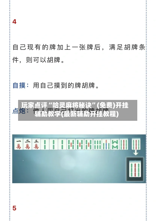 玩家点评“哈灵麻将秘诀”(免费)开挂辅助教学(最新辅助开挂教程)