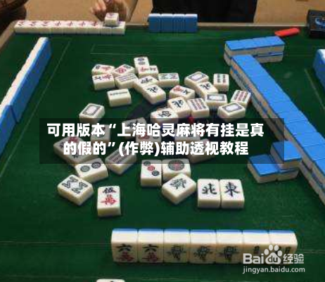 可用版本“上海哈灵麻将有挂是真的假的”(作弊)辅助透视教程