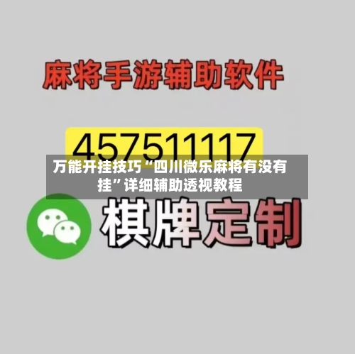 万能开挂技巧“四川微乐麻将有没有挂”详细辅助透视教程-第2张图片