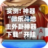 实测! 神器“微乐斗地主外卦神器下载”开挂 ( 透视 ) 辅助神器-第3张图片