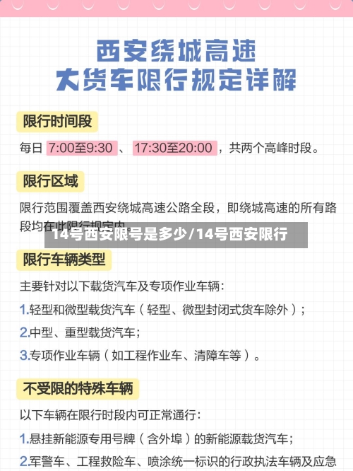 14号西安限号是多少/14号西安限行-第3张图片