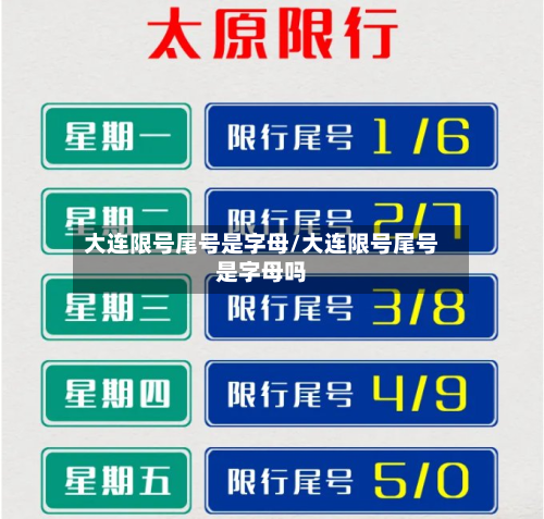 大连限号尾号是字母/大连限号尾号是字母吗