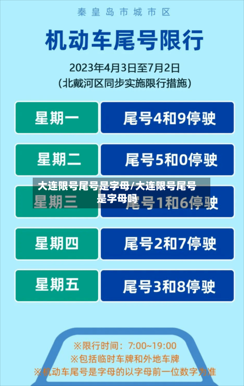 大连限号尾号是字母/大连限号尾号是字母吗-第2张图片