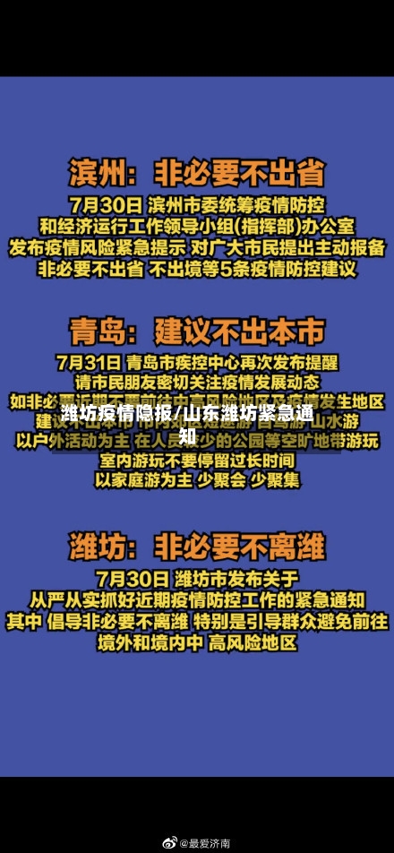 潍坊疫情隐报/山东潍坊紧急通知